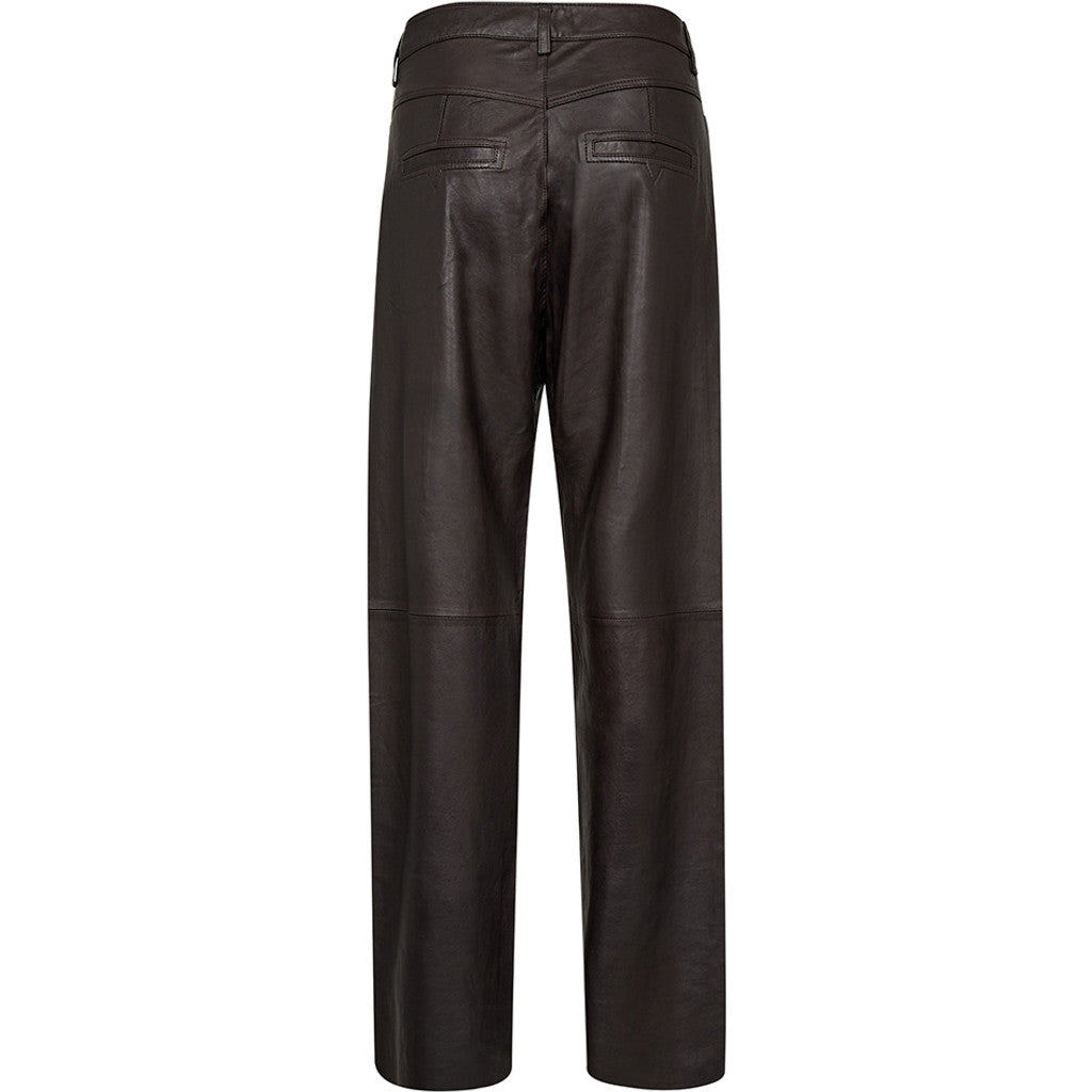Depeche leather wear Boa leather pants - full length (HW) Pants 008 Chocolate