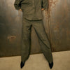Depeche leather wear Boa HW Wide Leg Suede Pant Pants 054 Khaki