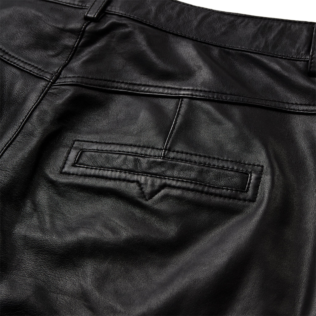 Depeche leather wear Boa skinny leg leather pants Pants 099 Black