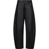 Depeche leather wear Boel barrel trousers in lamb leather Pants 099 Black (Nero)