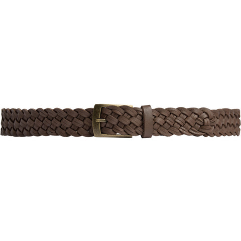 DEPECHE Braided Belt Belt 250 Dark Taupe