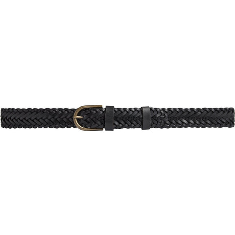 DEPECHE Braided belt Belt 154 Black/Brass