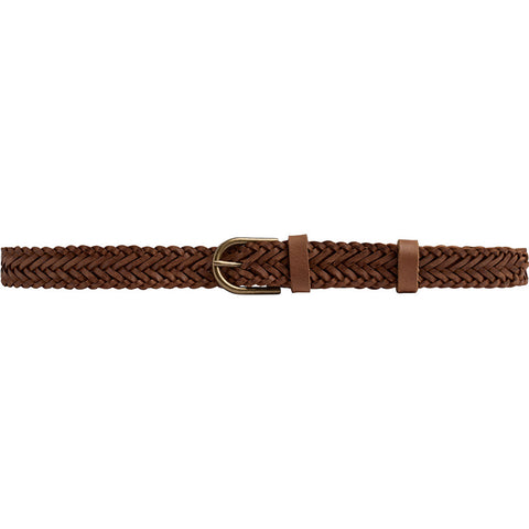DEPECHE Braided belt Belts 014 Cognac