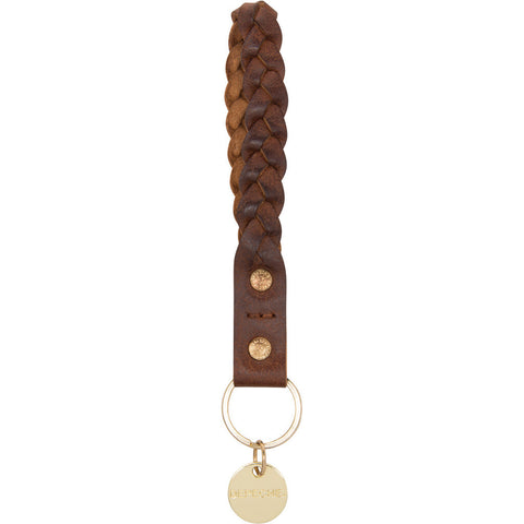 DEPECHE Braided leather keyhanger Accessories 133 Brandy