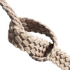 DEPECHE Braided narrow belt in soft leather Belt 011 Sand