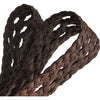 DEPECHE Braided waist belt in nice leather quality Belts 015 Brown