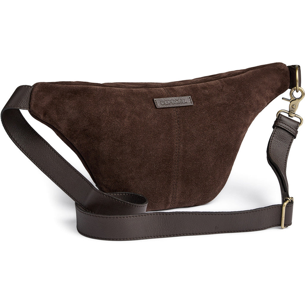 DEPECHE Beautiful suede bumbag Bumbag 008 Chocolate