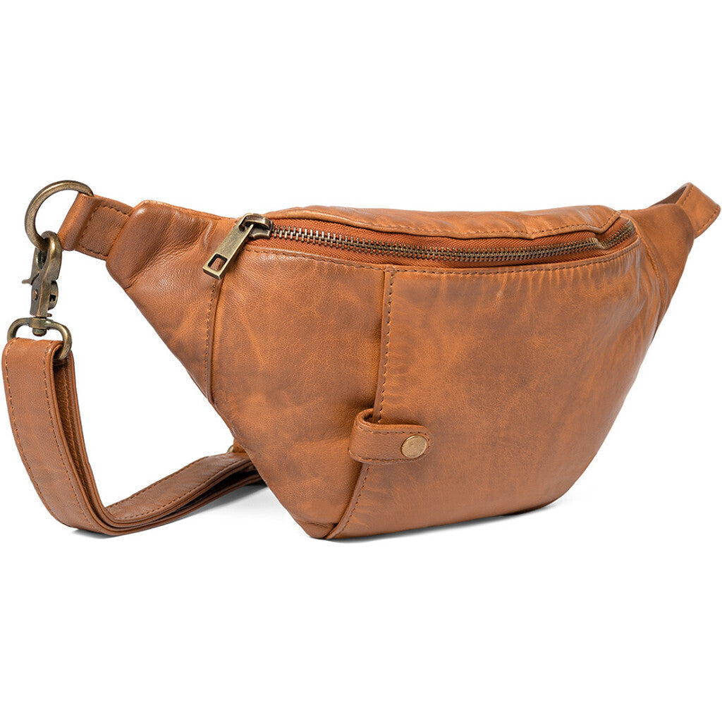 DEPECHE Bumbag in soft leather quality Bumbag 014 Cognac