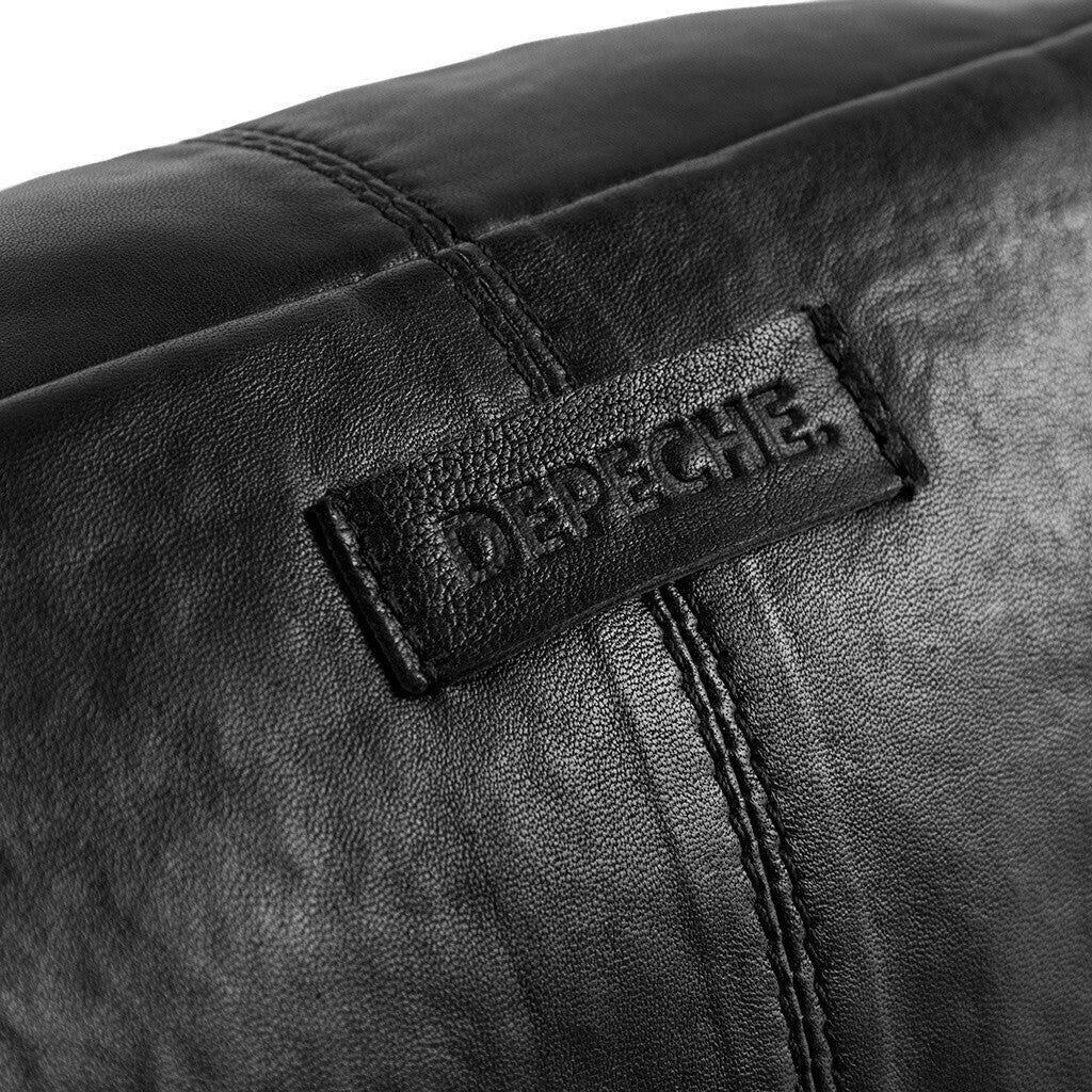 DEPECHE Classic must-have leather bumbag Bumbag 226 Black / Black