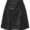 Depeche leather wear Camilla short leather skirt Skirts 099 Black (Nero)