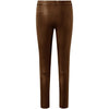 Depeche leather wear Caroline RW chino stretch leather pant Pants 008 Chocolate