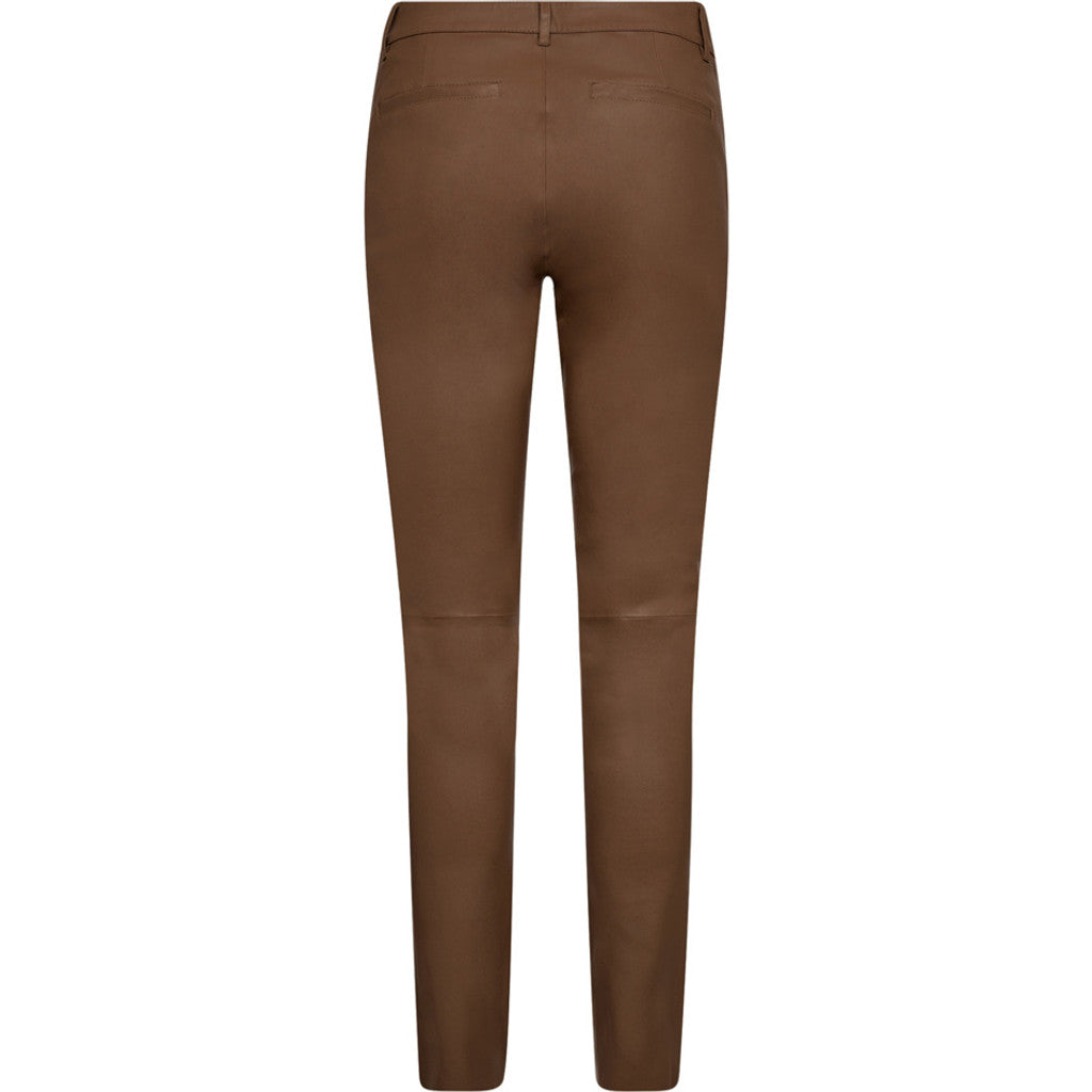 Depeche leather wear Caroline RW chino stretch leather pant Pants 199 Nougat