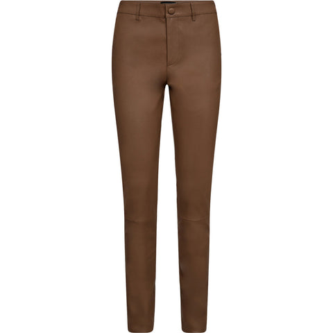 Depeche leather wear Caroline RW chino stretch leather pant Pants 199 Nougat