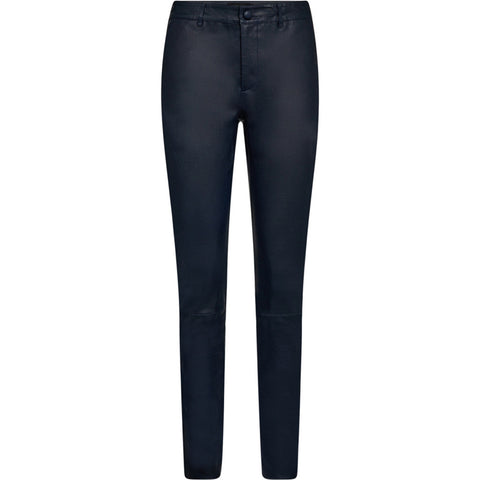 Depeche leather wear Caroline RW chino stretch leather pant Pants 285 Midnight Blue