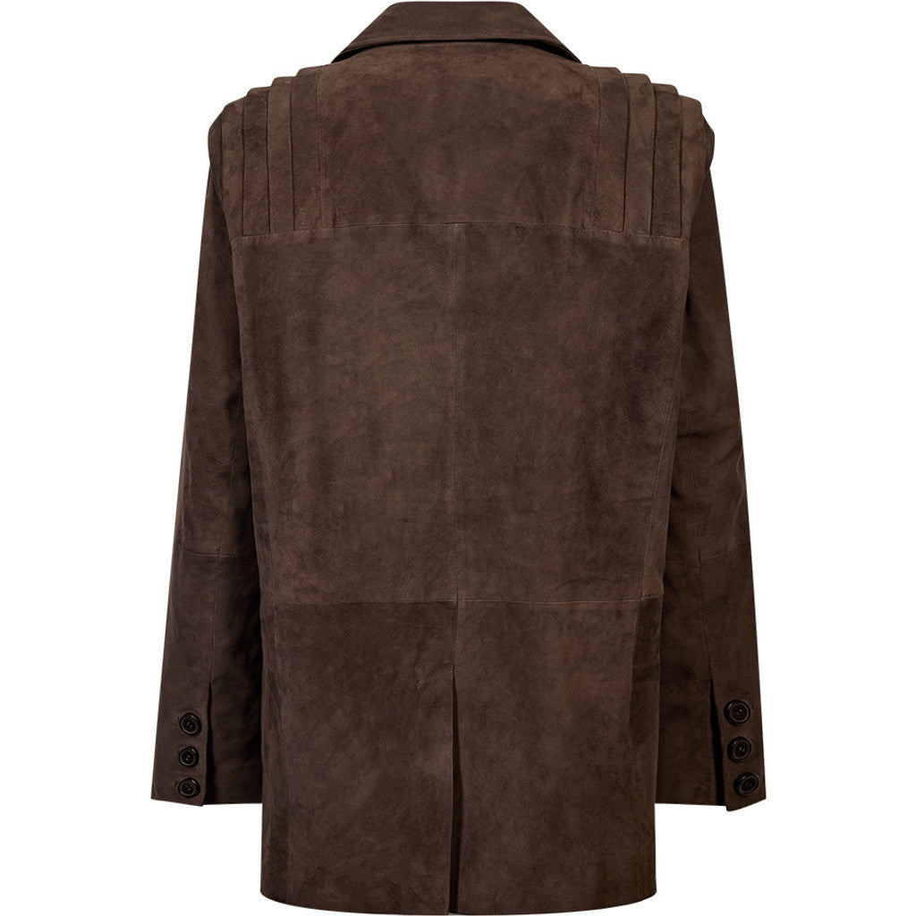 Depeche leather wear Carolo Suede Blazer Blazer 341 Warm Deer