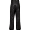 Depeche leather wear Cat leather pants with gold studs Pants 099 Black (Nero)