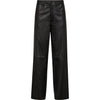 Depeche leather wear Cat leather pants with gold studs Pants 099 Black (Nero)
