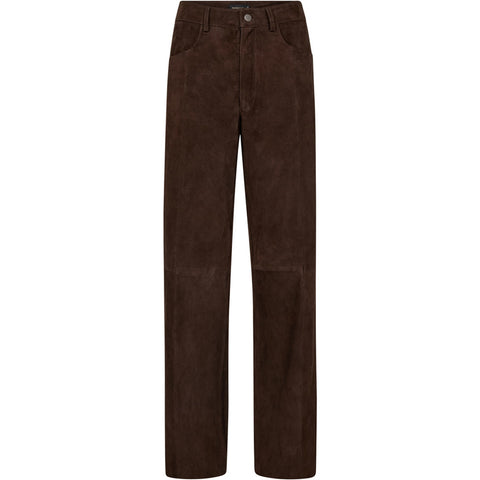 Depeche leather wear Cat suede pants Pants 067 Dusty brown