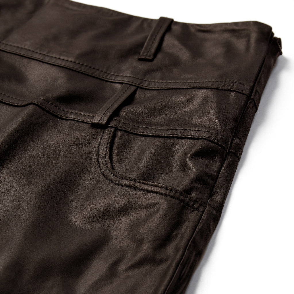 Depeche leather wear Clara maxi leather skirt Skirt 015 Brown