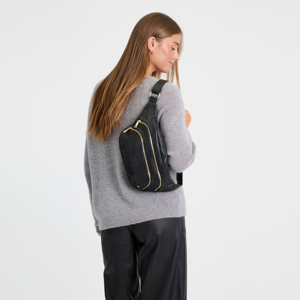 DEPECHE Classic bumbag Bumbag 099 Black