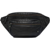 DEPECHE Classic bumbag in soft washed leather Bumbag 099 Black (Nero)