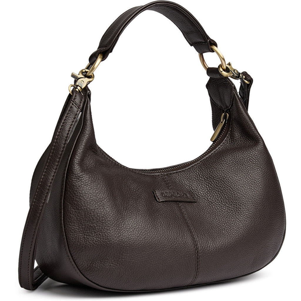 DEPECHE Classic calf leather shoulder bag Shoulderbag / Handbag 033 Mocca