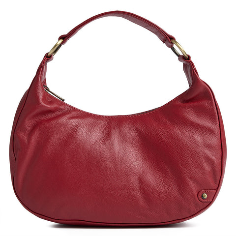 DEPECHE Classic calf leather shoulder bag Shoulderbag / Handbag 043 Red