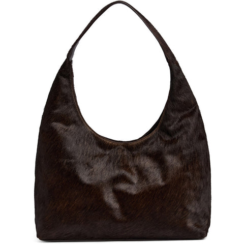 DEPECHE Classic hair-on shopper Shopper 161 Dark brown