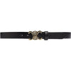 DEPECHE Classic leather jeans belt Belt 190 Black/Gold