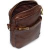 DEPECHE Classic mobile bag in soft leather quality Mobilebag 133 Brandy