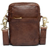 DEPECHE Classic mobile bag in soft leather quality Mobilebag 133 Brandy