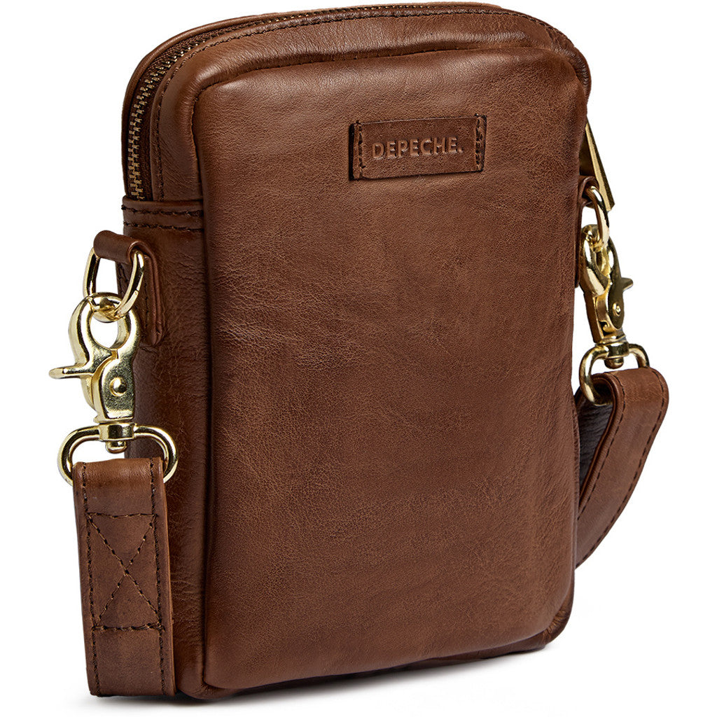 DEPECHE Classic mobile bag in soft leather quality Mobilebag 221 Chesterfield