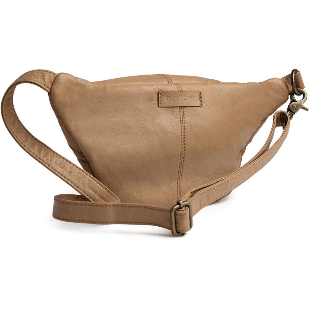 DEPECHE Classic must-have leather bumbag Bumbag 156 Camel