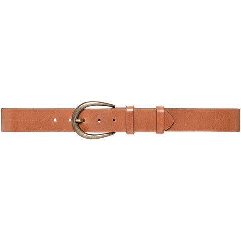DEPECHE Classy belt in soft leather Belts 014 Cognac