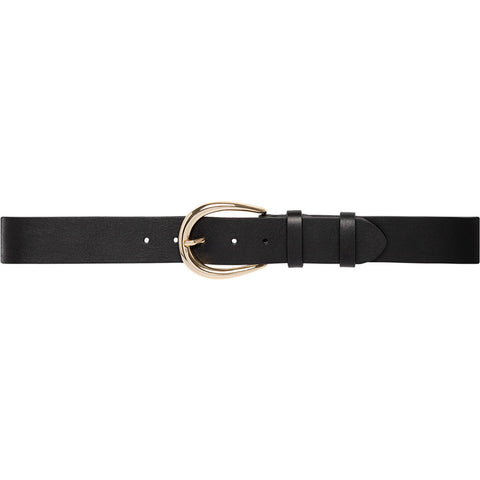 DEPECHE Classy belt in soft leather Belts 099 Black (Nero)