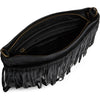 DEPECHE Clutch with fringes Clutch 099 Black (Nero)