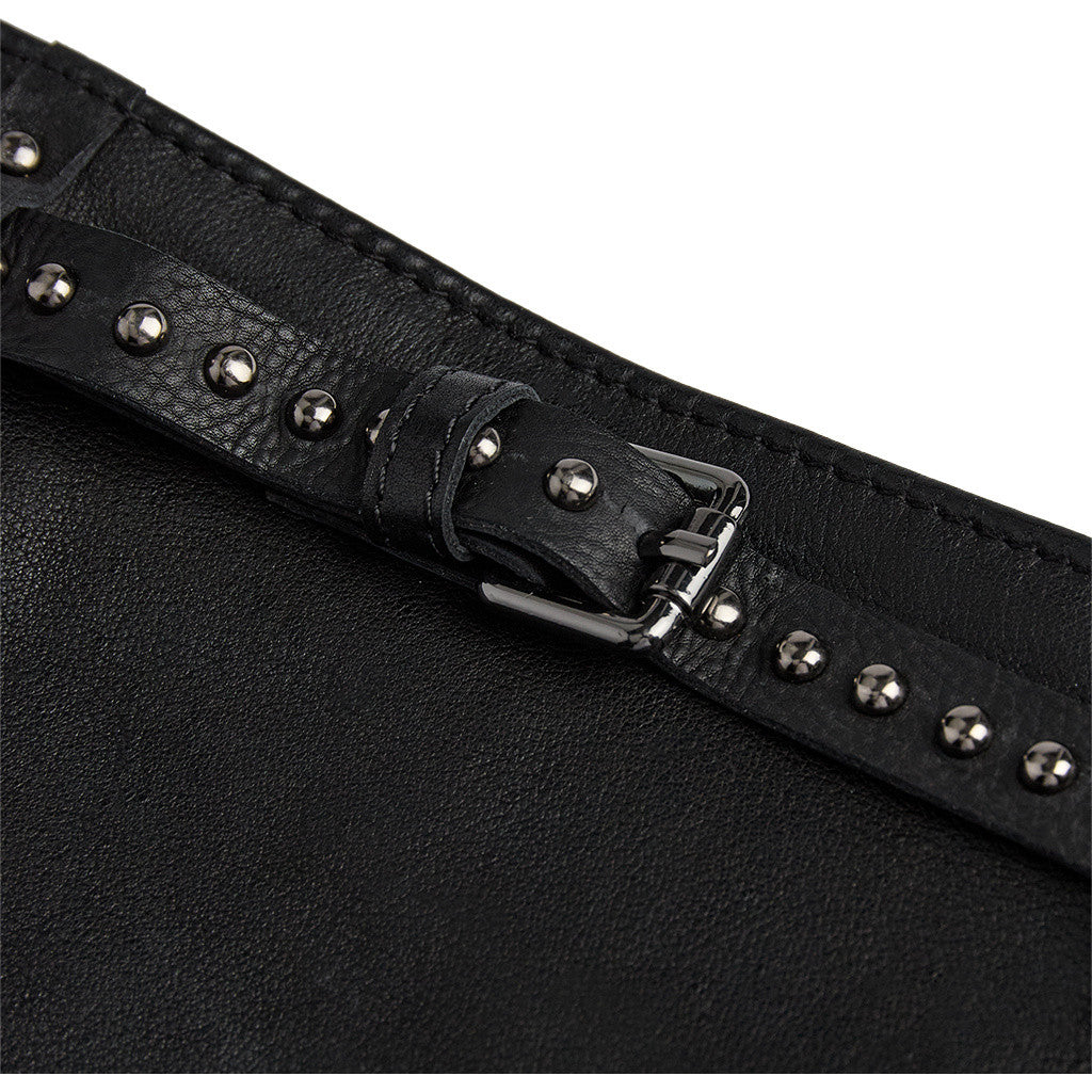 DEPECHE Clutch with studs Clutch 099 Black (Nero)