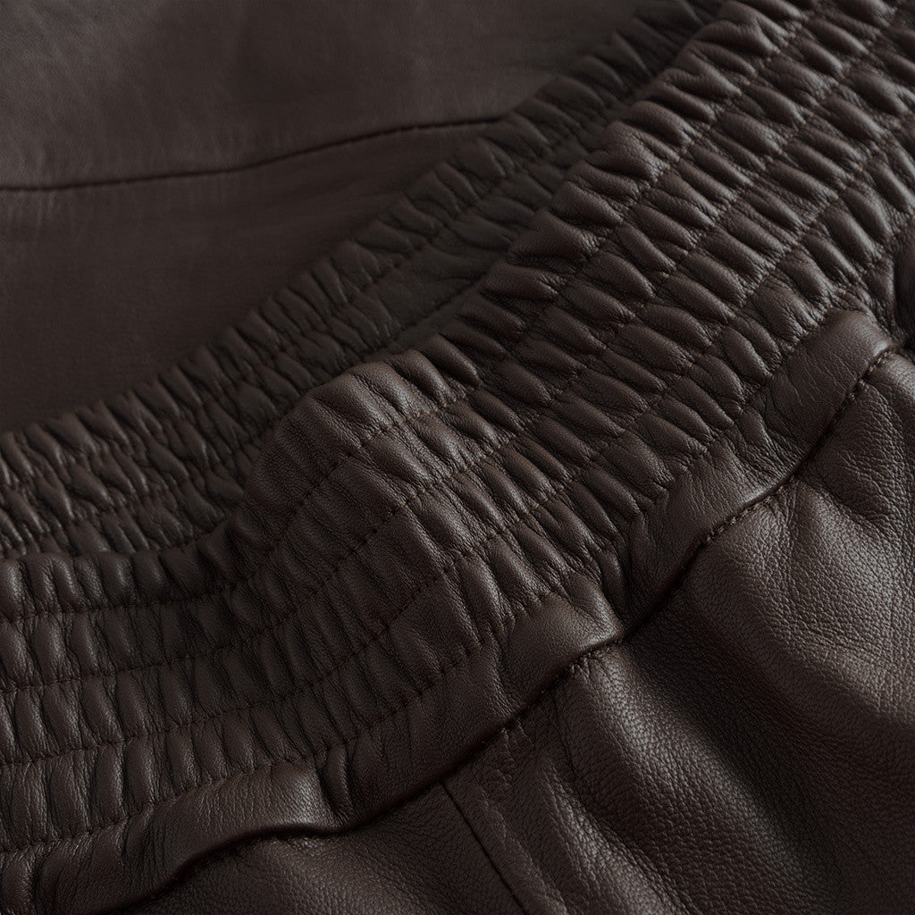 Depeche leather wear Cool Belle leather baggy pants Pants 008 Chocolate