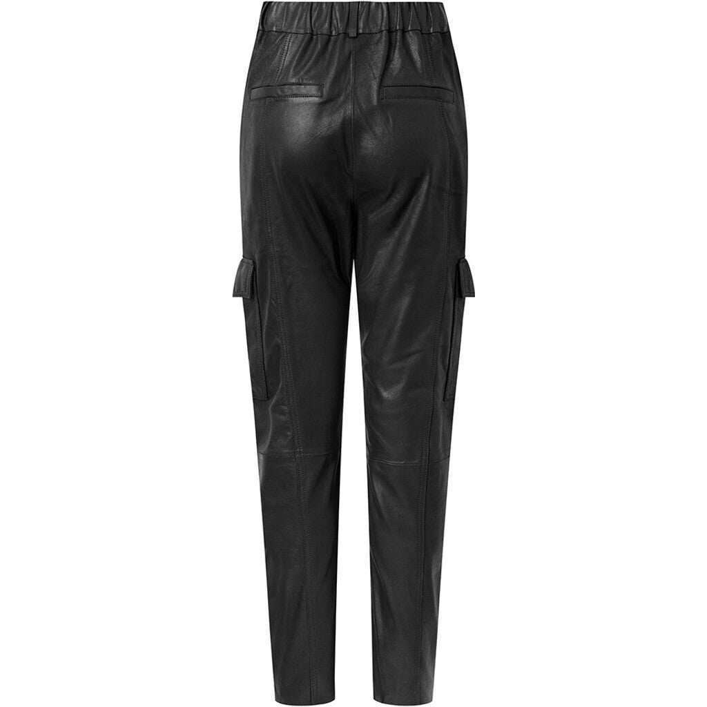 Depeche leather wear Cool Celest cargo leather pants Pants 099 Black (Nero)