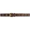 DEPECHE Cool jeans leather belt decorated with large eyelets Belts 179 Brown/Brass