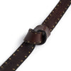 DEPECHE Cool leather belt with details Belts 161 Dark brown