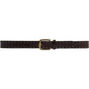 DEPECHE Cool leather belt with details Belts 161 Dark brown