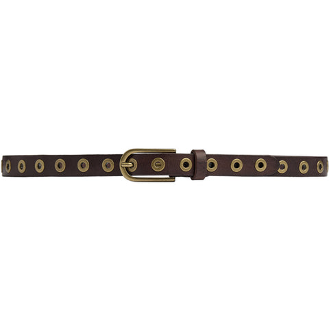 DEPECHE Cool narrow belt with details Belts 161 Dark brown