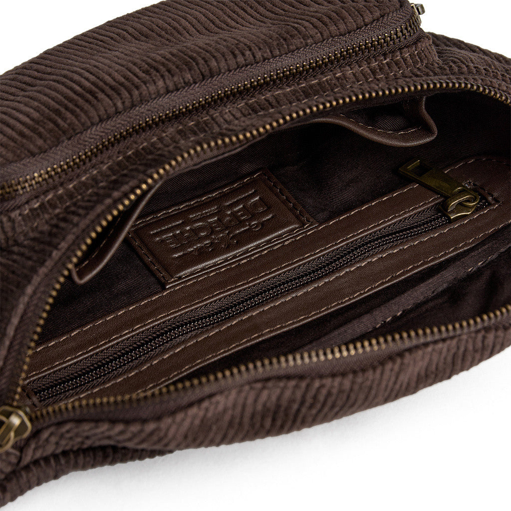 DEPECHE Corduroy bumbag Bumbag 015 Brown