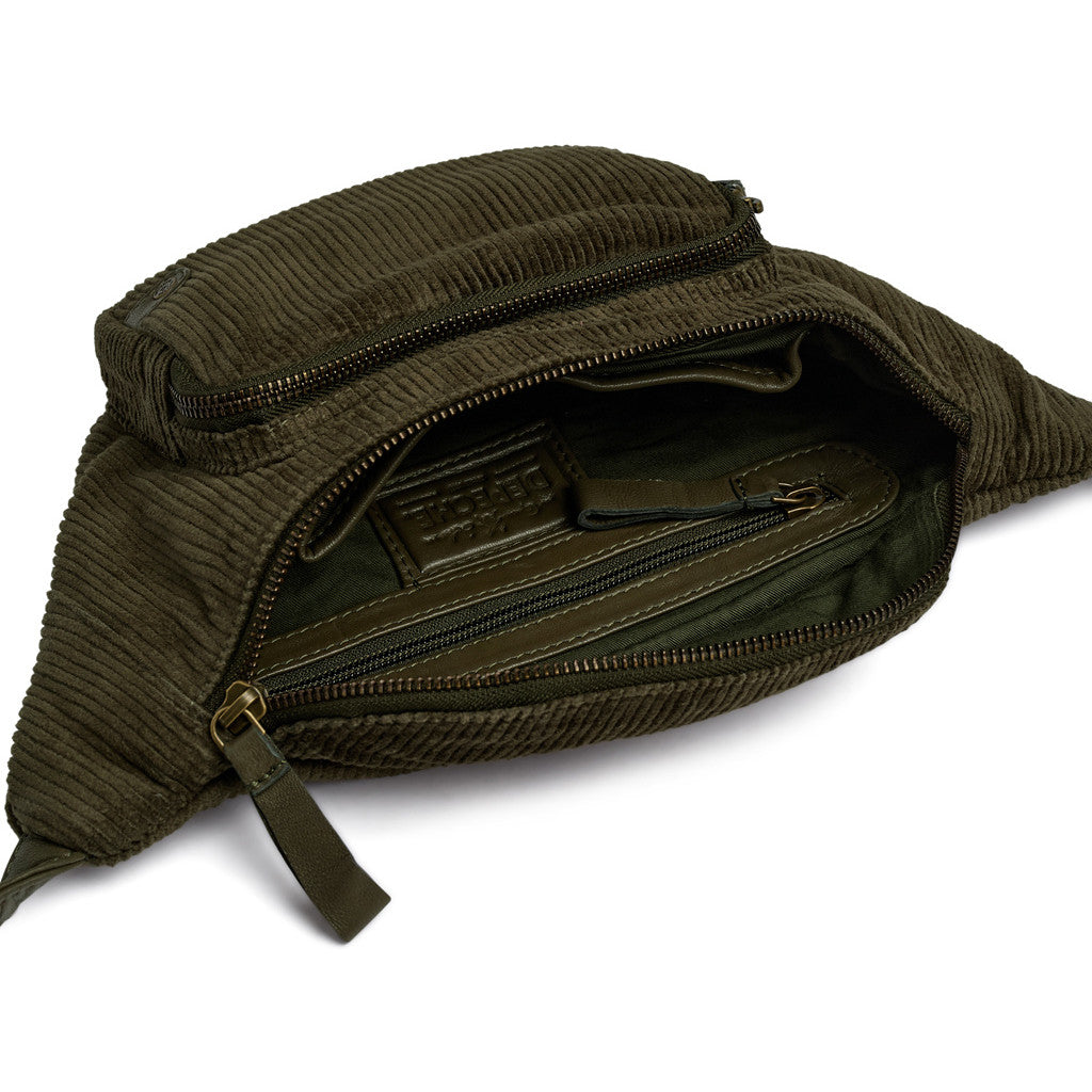 DEPECHE Corduroy bumbag Bumbag 049 Army Green