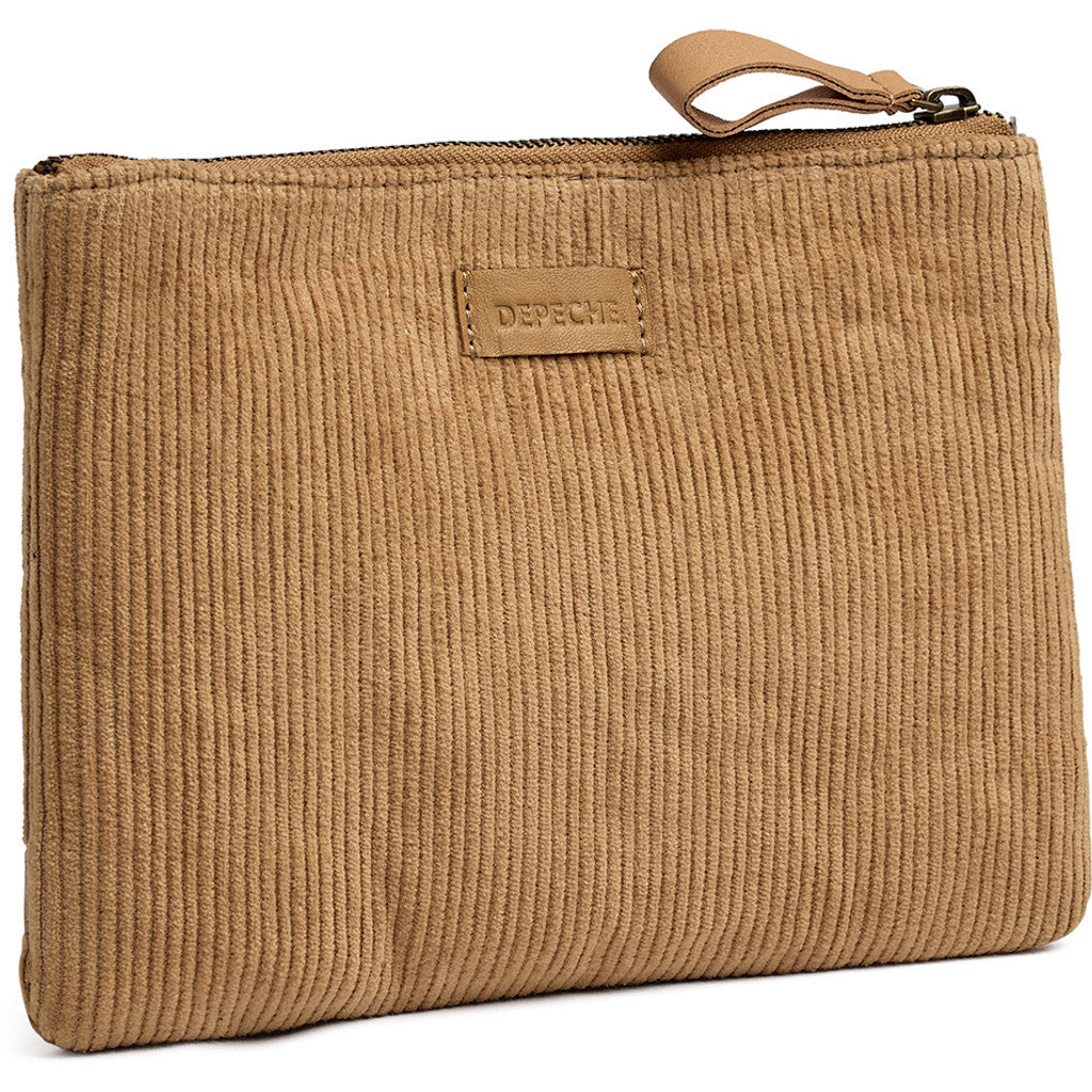 DEPECHE Corduroy clutch Clutch 013 Tan
