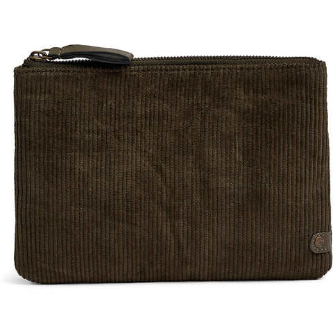 DEPECHE Corduroy clutch Clutch 049 Army Green