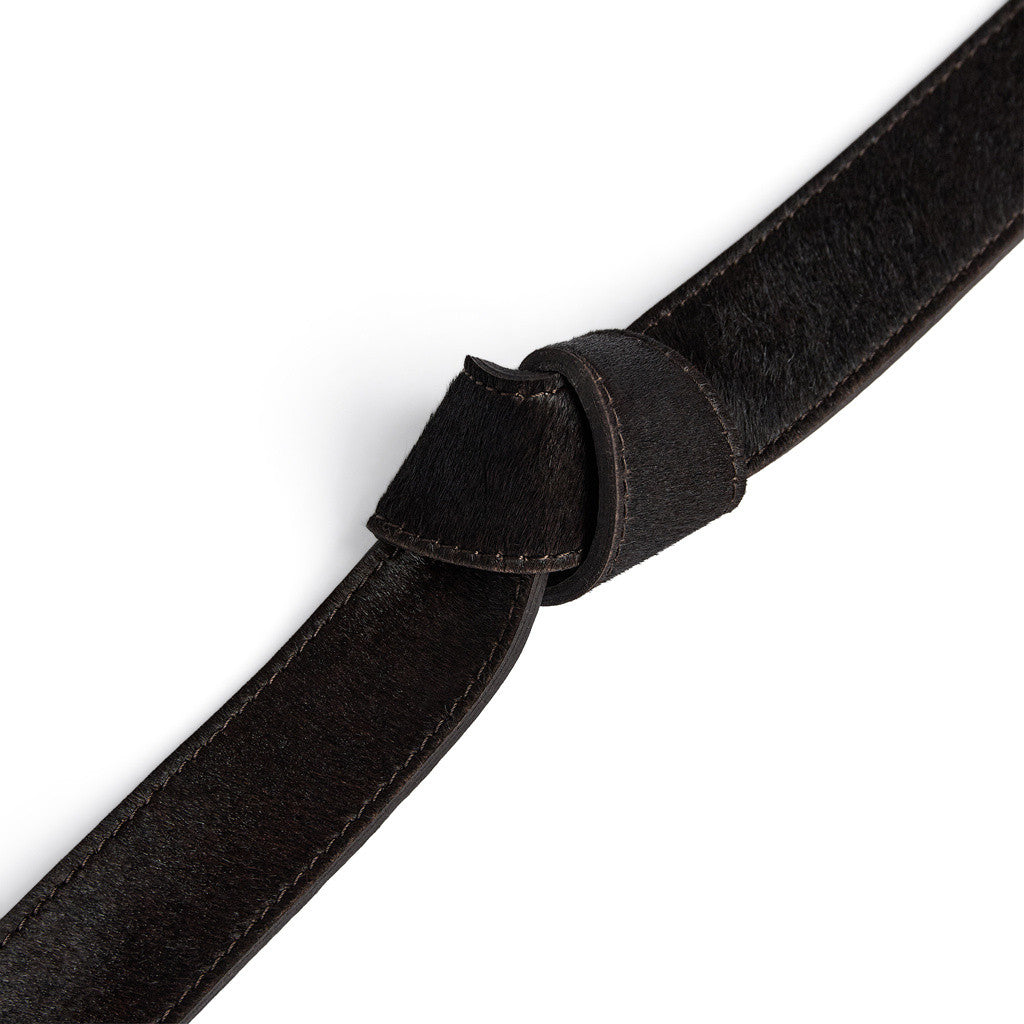 DEPECHE Cow belt Belt 161 Dark brown
