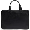 DEPECHE Cow leather computer sleeve with handles Accessories 226 Black/Black