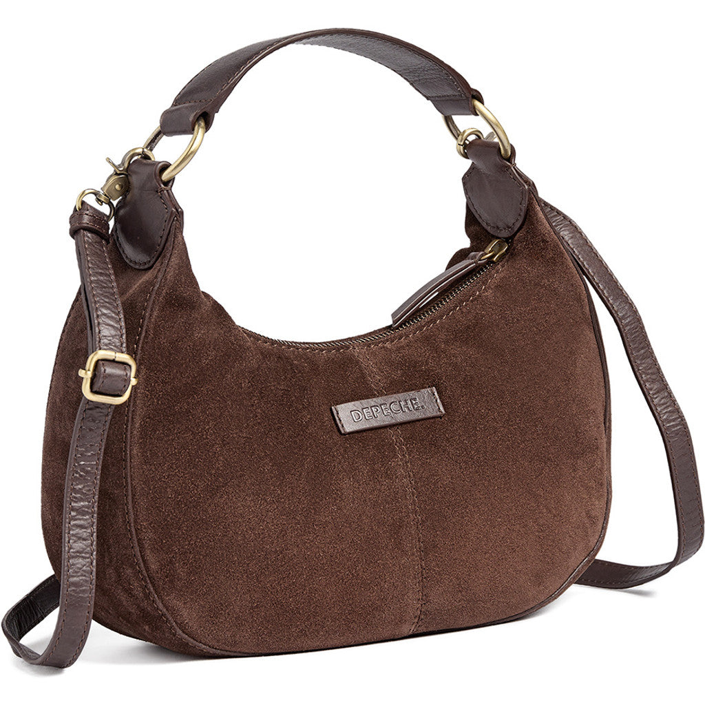 DEPECHE Suede crossbody bag Cross over 008 Chocolate